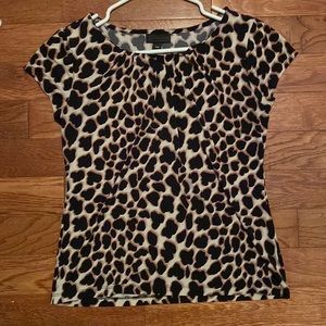 Animal print dress shirt